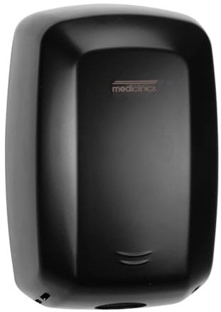 ALL CARE 12395 Mediclinics MACHFLOW M09AB Asciugamani ad Aria Calda Automatico con Sensore - Montaggio a Parete - Nero