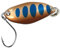 FTM Spoon Fly 1,2g - Forellenlöffel zum Forellenangeln, Blinklöffel zum Forellenangeln, Farbe: Kupfer/blau gepunktet