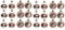 Set di 24 palline di Natale da 6 cm in PVC in scatola, colore oro rosa