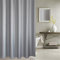 Lovedrop Duschvorhang Anti-Schimmel & Wasserdicht 100% Polyester Badezimmer Duschvorhang mit verstärktem Saum, mit Haken 120/150/180/200 x 200cm, Grau/Blau (180x200cm, Grau)