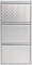 Kare Design Schuhschrank Caruso Silber, Metall, mit 3 Klappen, Schuhablage für 6 Paar Schuhe, schmal, platzsparend, hoch, Schuhregal, Eingangsbereich, 103x50x14 cm (H/B/T)