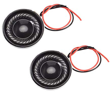 sourcing map 2W 8 Ohm Micro Internal Speaker Magnet Loudspeaker 28mm Dia with Wire 2pcs