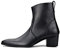 COWSDELLA Stivali da uomo in pelle con suola in gomma Stivali da Moto da Motociclista Cowboy con cerniera Chukka Stivaletti Classico Tacco Alto