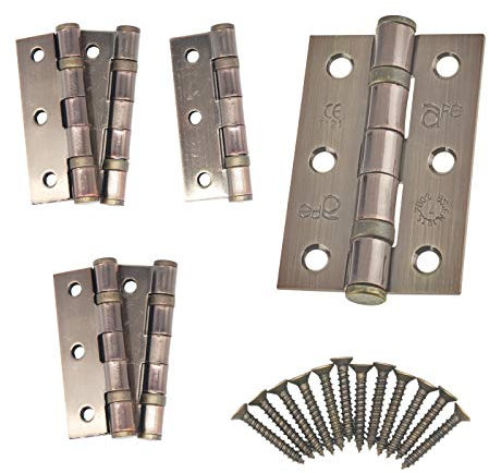 Door Hinge 3 / 76mm Antique Bronze Ball Bearing Washer CE Grade 7 for Fire Door 3 Pair