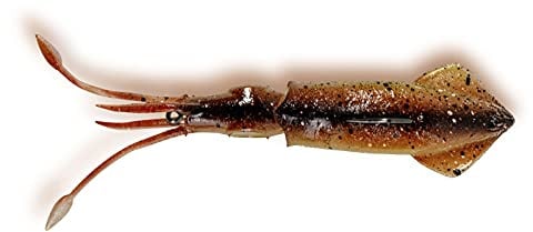 Rhino Premium Squid Meeres Angelköder Tintenfisch Imitat Angel Zubehör Gummifisch, Natural, 20 cm