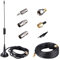 DAB FM Antenna Digital Radio Antenna 75 ohm SMA Aerial Adapter High-frequency cable Stereo Receiver Indoor with high Magnetic Base, match with Extension Coaxial Cable 5 meters/16.4 ft [Upgraded]
