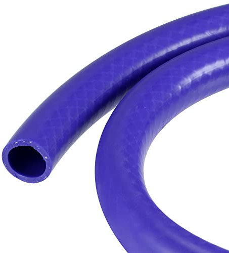 sourcing map Tuyau en Silicone de Chauffage 22mm ID x 28mm OD 1 Mètre de Long Durite 101psi 392F Bleu Renforcé Haute Température pour Moteur