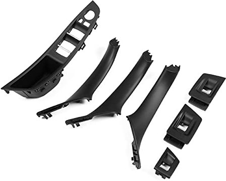 LIMBQS Türinnengriff für BMW F10 F11 F18, Innentürverkleidungsknopf Innenfenstertürgriffversteller für BMW 5er (Schwarz)