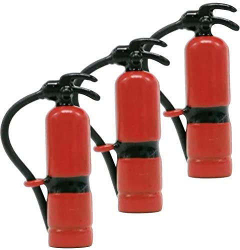 YARNOW 3 Pz Giocattolo Estintore Fai Finta di Giocare a Forniture di Giocattoli Piccolo Ornamento per La Casa Estintore in Miniatura Giochi d'Acqua Bambola Ob11 Far Finta All'aperto Lega