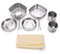 Camp Cooking Set 6-teiliges Camping-Kochgeschirr aus Edelstahl, tragbar, langlebig, Camp-Kochset, Camping-Utensilien-Set, Campinggeschirr, Campingausrüstung, Must Haves Geschenk zum Valentinstag