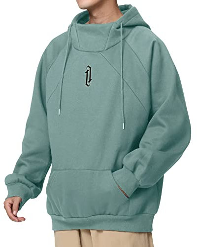 Eocicvvi Sweat à Capuche Homme Sweat Manche Longue Hip Hop Pull Chic Casual Hoodie pour Hiver et Automne Streetwear avec Poche