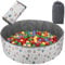 Bällebad Bällepool Faltbare Spielplatz Für Baby Kinder Kinderzimmer (Bällebad, 80cm)