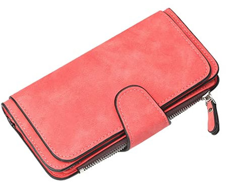 wojonifuiliy01 Mode Frauen Brieftasche Kupplung Kartenhalter Geldbörse Dame Lange Handtasche Multi Card Buckle Wallet Planzeiger Mit (G, One Size)