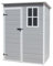 Panana Plastic Garden Storage Shed Outdoor Storage Includes Plastic Floor, Strong Structure House Tool Shed (L x W x H) 79 x 152x 192 cm
