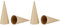 Creativ 265061 5 Kegel aus Pappmaché, 20 cm, Beige, 5 Stück (Packung mit 2)