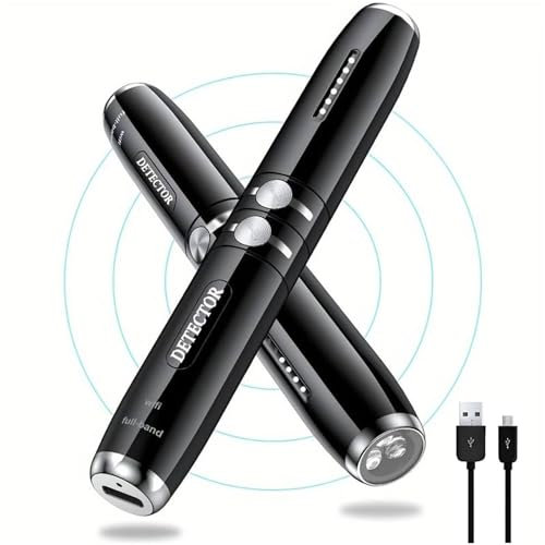 Detectores de cámara Oculta 2023, Detector de Errores portátil Profesional GPS Audio Error para localizador rastreador Dispositivos buscador barredora antiespía, Detector de Tiempo Hidden Camera