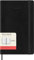 Moleskine Daily Planner, 12 Monate Tagesplaner 2025, Weicher Einband und Elastischer Verschluss, Farbe Schwarz, Großes Format 13x21 cm
