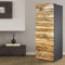Targawerelax Fridge Wraps Kitchen Fridge Stickers Cover Full Doors, Fridge Sticker Full Covering Door Fridge Covers Skins Wall Stickers for Kitchen Decal, Retro Wood Effect