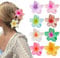 8 Stück Blumen Haarspangen, Blumen Haarklammer Set, Egg Flower Hair Claw Clips für Damen, Klammer Starker Halt Im Hawaiianischen Stil für Frauen Mädchen, Bunt Blumen Haarschmuck