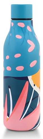 Sport-Wasserflaschen, Edelstahl, isolierte Wasserflasche, kleine Öffnung, Outdoor-Sport, Wasserbecher, doppelwandig, Vakuum-Wasserflasche, BPA-frei, hält kalt und heiß (blau)