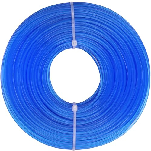 Mähfaden Trimmerfaden 1,6 mm x 100 m rund Rasentrimmer Freischneider Fäden, für effiziente Rasenpflege, Blau