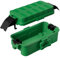 RESTMO IP55 wasserdichte Kabelbox mit abnehmbaren Schildabdeckungen, Wetterfeste Elektrobox für Verlängerungskabel, Gartensteckdosen, Zeitschaltuhr außenbereich (15cm×8,1cm×4,5cm) - Grün