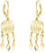 SOFIA MILANI - Damen Ohrringe 925 Silber - vergoldet/golden - Ornamenten Traumfänger Ohrhänger - E2649