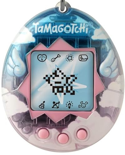 Tamagotchi Bandai Angel Digitales Haustier, verträumte Engelsmuschel | Heben Sie Ihren Engel Cyber-Haustier mit diesem 5 cm großen elektronischen Spielzeug auf. Digitale Haustiere sind tolle