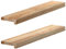 vidaXL Fensterbänke 2 Stk. Unbehandelt 80x15x2 cm Massivholz Eiche, Fensterbrett, Holz Treppenstufe, Holz Fensterbrett, Fensterbank Eichenholz