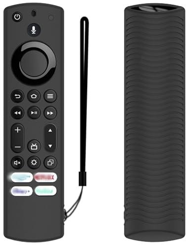 Remote Control Case for Toshiba and Insignia NS-RCFNA-21, CT-RC1US-21, CT95018 / Fire TV Case, Non-Slip Silicone Protective Case, Remote Control Cover for TV Accessories