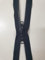 AMANTE NSF Cerniera DOPPIO CURSORE Lampo Zip divisibile DOPPIA APERTURA catena 6 in Plastica (Blu scuro, 80 cm)