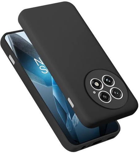 Cadorabo Hülle kompatibel mit OnePlus 13 Hülle Silikon Handyhülle für 13 Case aus flüssigem Silikon- Kratzfeste und stoßfeste dünne TPU Schutzhülle - Liquid SCHWARZ