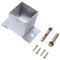 Gadpiparty Fence Post Base Brackets Screws Stainless Steel Material Powder-Coat for Deck Supports Porch Railing