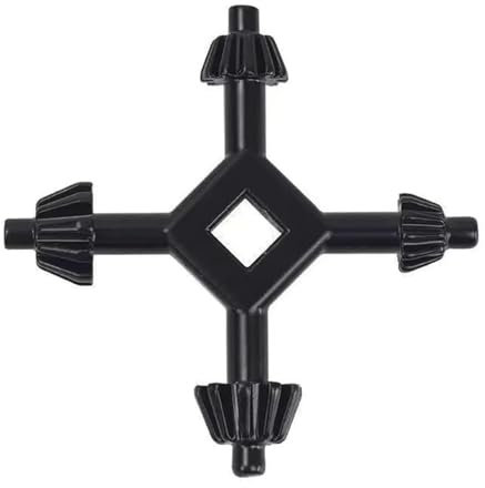 2 Pcs Chuck Key Set for Electric Drill, 4 in 1 Multifunctional Chuck Keys for Drill, Universal Key Compatible with Most Brands, Self-Locking Design (Black)