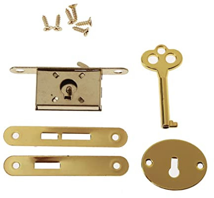 Serrature per cassetti in metallo antico serrature decorative per mobili con chiave per cassetti armadio gioielli armadio scatola di legno