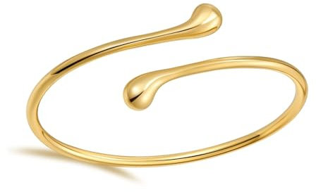 ZesNxj Oberarmreif Gold, Armreifen Gold Damen, Minimalistisches Klassiker Armreif Oberarm für Frauen Mama Tochter Liebhaber Freunde