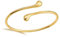 ZesNxj Oberarmreif Gold, Armreifen Gold Damen, Minimalistisches Klassiker Armreif Oberarm für Frauen Mama Tochter Liebhaber Freunde