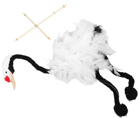 GARIOUANS -Streichpuppe lustige Figur Handwerk Plüschtiere Marionette tierische Marionetten Tiere Marionetten lustiges Marionettenspielzeug Marinette-Puppe Künstliche Federn