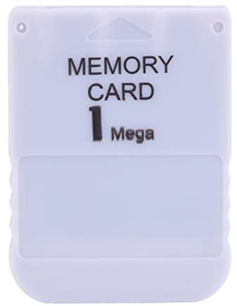 Phefop Memory Card Stick, 1MB White Game Save Card Portable Gaming Accessory for Game Easy to use Never Lose Gaming Progress