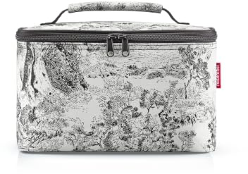 reisenthel Cosmetic case Jacquard Grey - quadratischer Kulturbeutel, Gepäckorganisator, Kosmetiktasche
