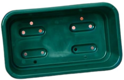 W-Direct Mini Seed Tray Green 10 Pack – Compatible with G156 Mini High Dome Propagator Lid – Durable Reusable Seed Starter Cells 17cm x 10cm x 5cm