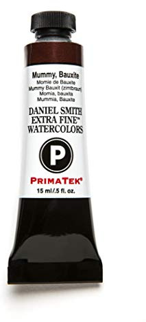 Daniel Smith Extra Fine Watercolor 15ml Paint Tube, Mummy Bauxite Natural Iron Oxides (284600166), 0.5 Fl Oz (Pack of 1)