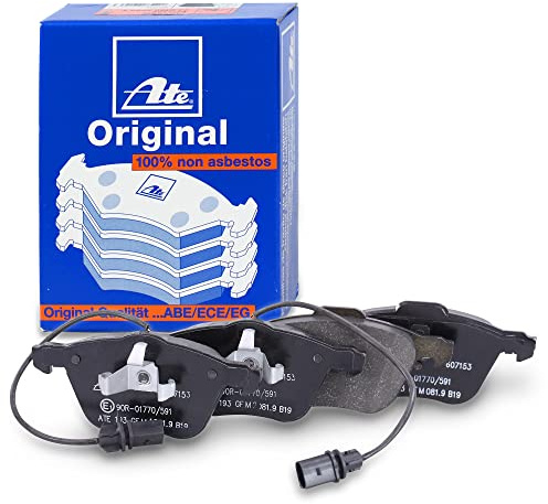 ATE 13.0460-7153.2 Bremsbelagsatz, Scheibenbremse | Kompatibel mit: FORD GALAXY I, SEAT ALHAMBRA, VW SHARAN, TRANSPORTER T4 Bus, TRANSPORTER T4 Kasten