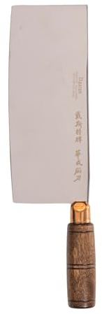 Dexter-Russell 8110 Traditional Chinese Chef’s Knife, 8 x 3-1/4, High-Carbon Steel Blade, Rosewood Handle, Individually Ground Edge, Brass Ferrule, Lightweight, Made in USA