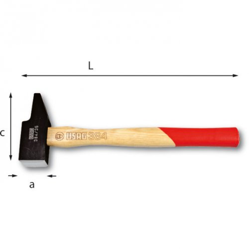 USAG 384 - Martello con manico in legno per meccanici 384014