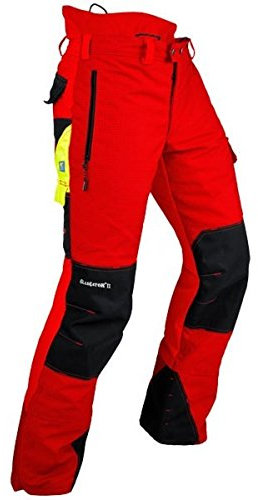Pfanner Schnittschutzhose Klasse 2 24 m/s, Farbe:rot, Größe:L (langgr.)