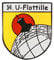 U-Boot Cap Pin Badge 14. Weltkrieg 14. U-Flotille