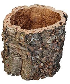 Kork-Deko Blumentopf aus portugiesischer Naturkorkrinde ca. 10 x 10 cm | Naturprodukt aus Korkrinde, bei 65 °C chemiefrei hitzebehandelt, für Pflanzen und Blumen, langlebig und dekorativ