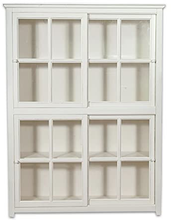 Biscottini küchenschrank 212 x 154 x 37 cm | buffetschrank Vintage | küchenbuffet | Highboard |vitrinenschrank Holz | büffetschränke