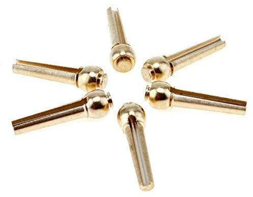 OriGlam Lot de 6 chevilles de chevalet en laiton cuivré pour guitare acoustique folk